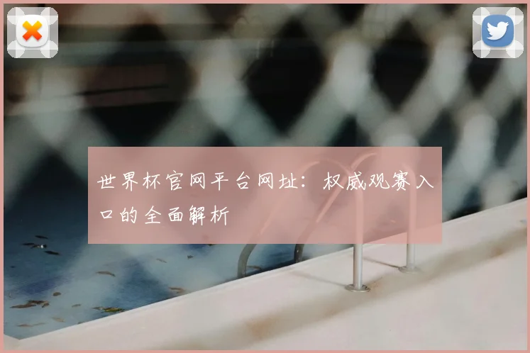 世界杯官网平台网址：权威观赛入口的全面解析